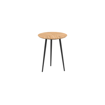 STYLETTO - Round teak high table by Royal Botania - view 3